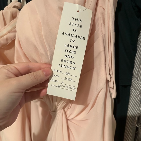 Bill Levkoff Blush Pink Maxi Dress - Picture 5 of 6